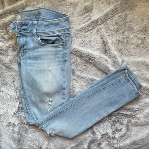 American Eagle Denim Distressed Regular Jeans
